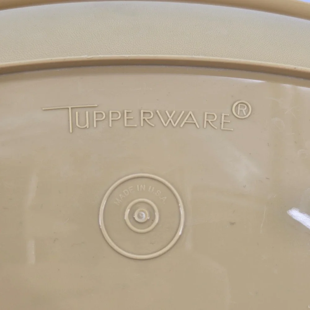 Tupperware Multi-Server Steamer Large 1273 Harvest Gold Vintage 3pc Set